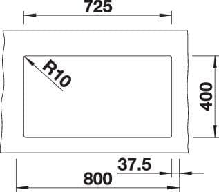 Мойка BLANCO SUBLINE 350/350-U SILGRANIT