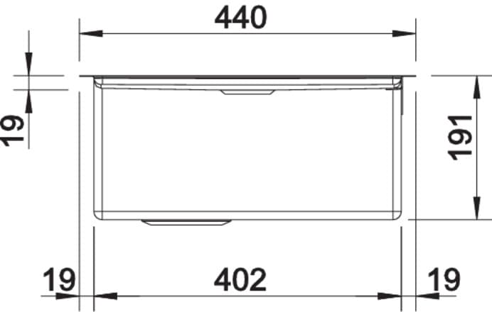 Мойка BLANCO CLARON 400/550-T-IF нержавеющая сталь