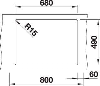Мойка BLANCO PLEON 8 FOR COLOURED COMPONENTS SILGRANIT
